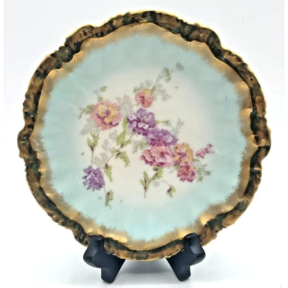 Set Of 5 Antique COIFFE Barny & Rigoni Limoges Plates 7